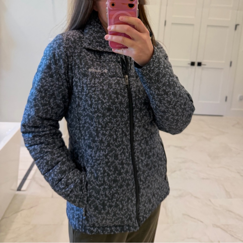 Columbia Navy Camo Puffer Jacket